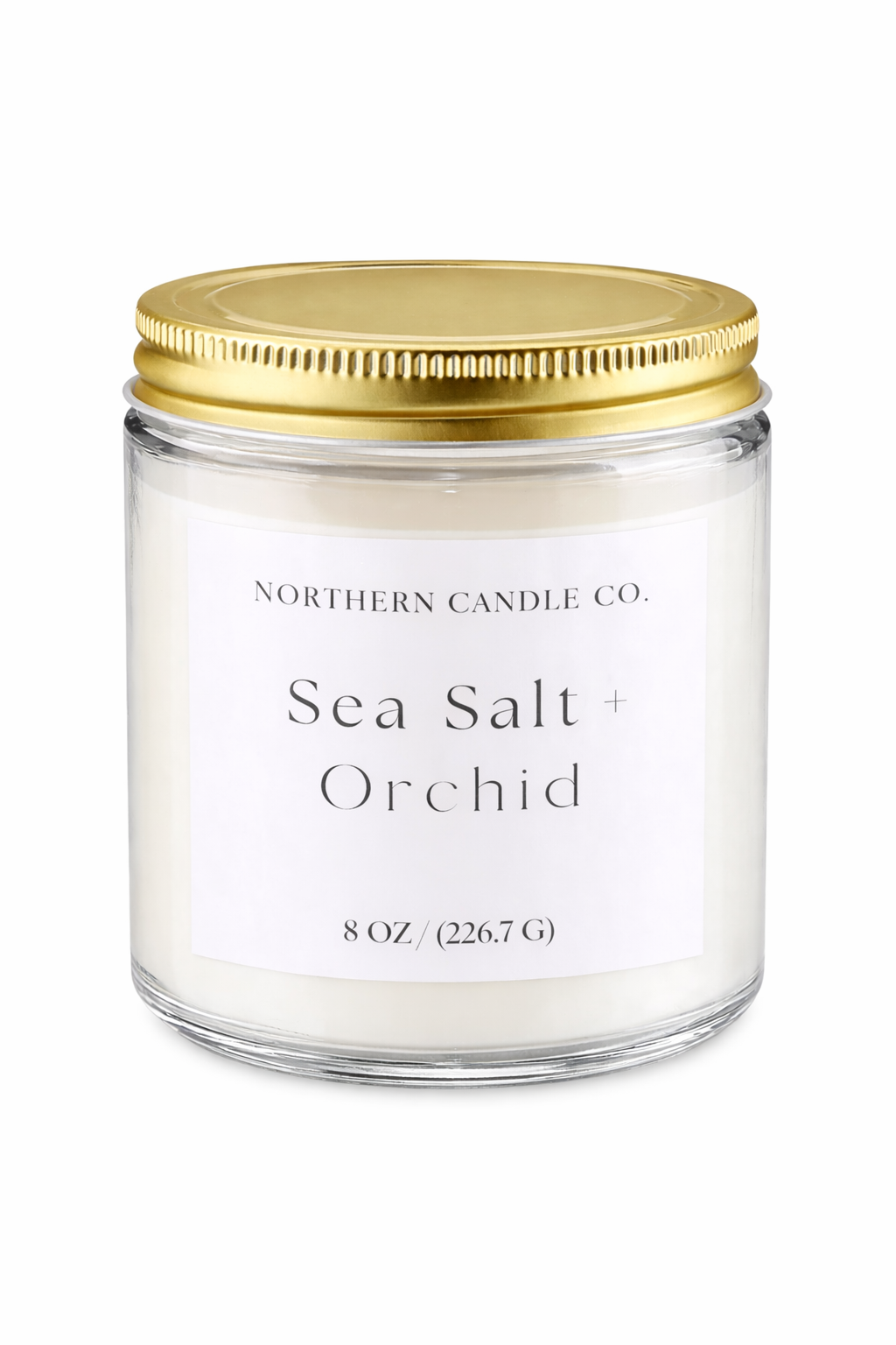 Sea Salt + Orchid Candle